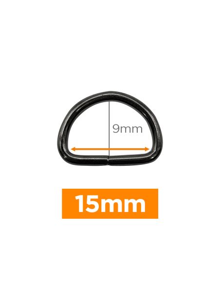 Anel em D premium - Cano de fuzil 15 mm