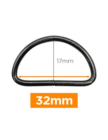 Anel em D premium - Canhão de fuzil 32 mm