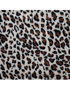 Tecido fofinho - Leopardo