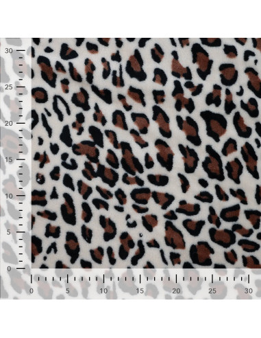 Tecido fofinho - Leopardo