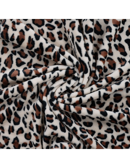 Tecido fofinho - Leopardo