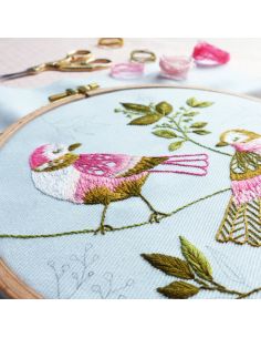 Kit de bordado Tamar Nahir-Yanai - Lovebirds 2