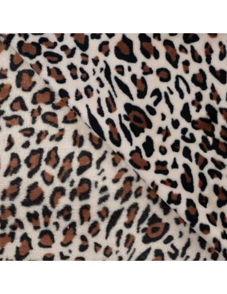 Tecido fofinho - Leopardo