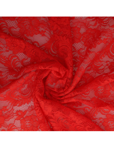 Tecido rendado Natasha - Vermelho