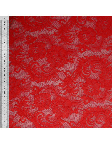 Tecido rendado Natasha - Vermelho