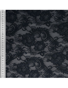 Tecido rendado Natasha - Azul marinho 2