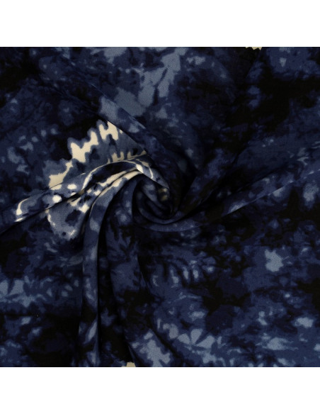 Tecido tie-dye - Azul