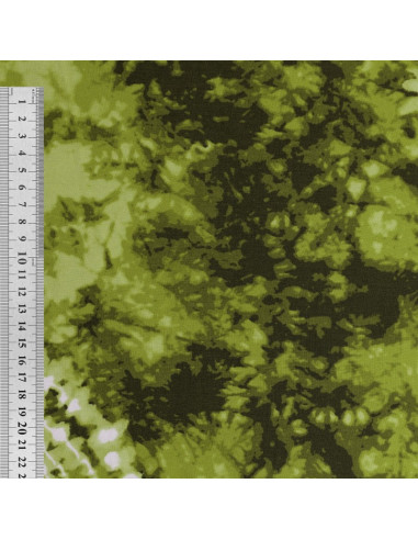 Tecido estampado tie-dye - Verde