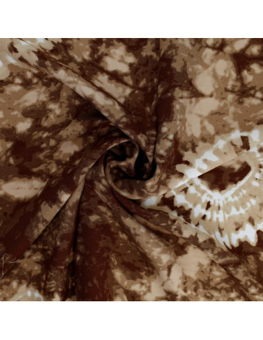 Tecido tie-dye - Chocolate