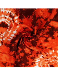 Tecido tie-dye - Laranja