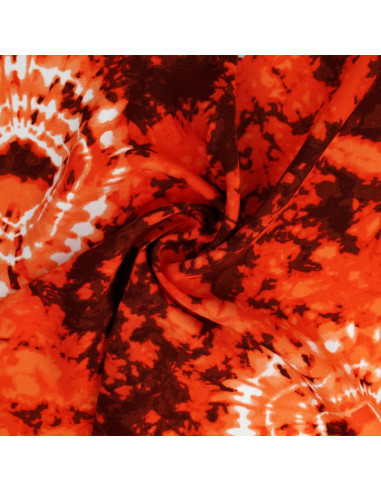 Tecido tie-dye - Laranja
