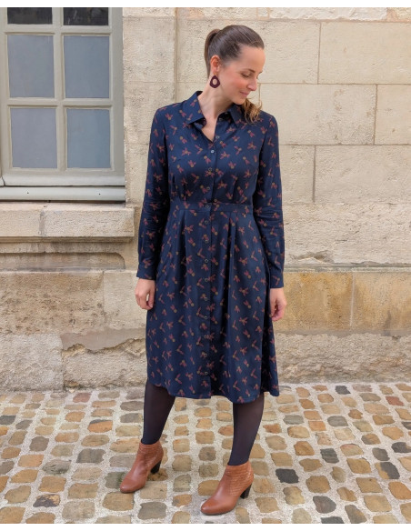 Molde de vestido camisa Malonne - Anna Rose patterns