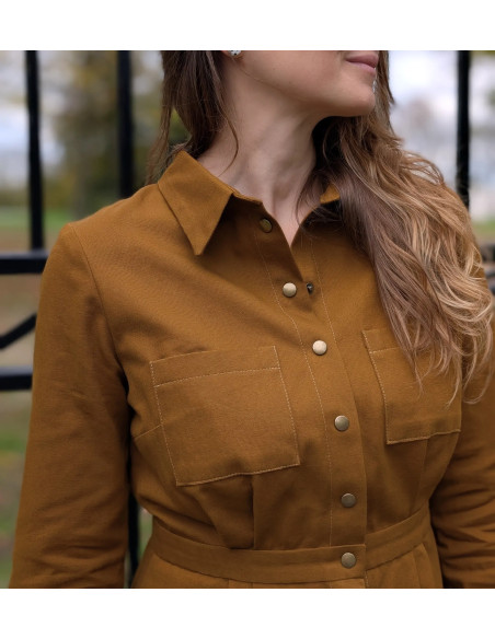 Molde de vestido camisa Malonne - Anna Rose patterns
