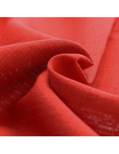 Tecido linho viscose - Vermelho