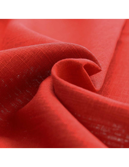 Tecido linho viscose - Vermelho