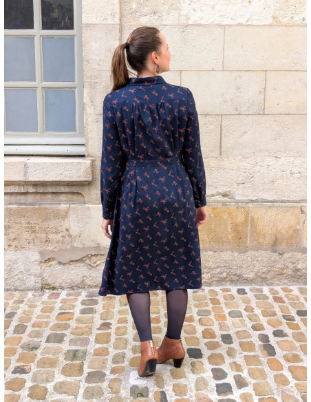 Molde de vestido camisa Malonne - Anna Rose patterns