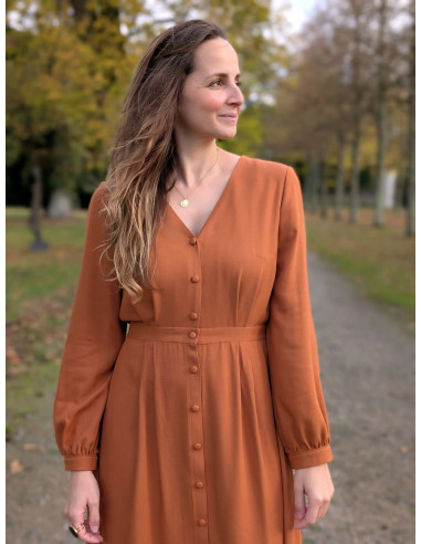 Molde de vestido camisa Malonne - Anna Rose patterns
