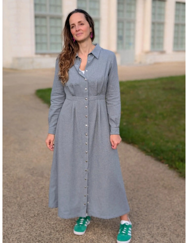 Molde de vestido camisa Malonne - Anna Rose patterns