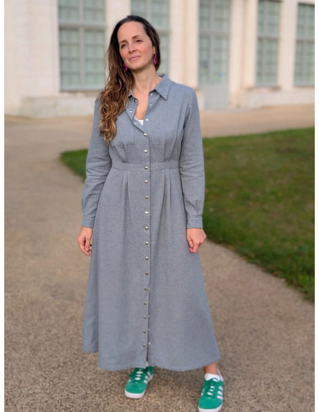 Molde de vestido camisa Malonne - Anna Rose patterns