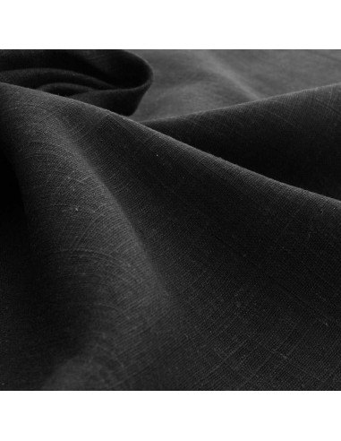 Tecido linho viscose - Preto