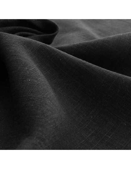 Tecido linho viscose - Preto