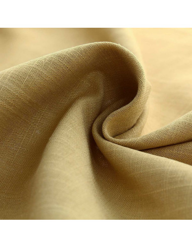 Tecido linho viscose - Ocre