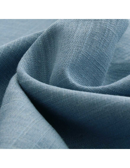Tecido de linho viscose - Azul vintage claro