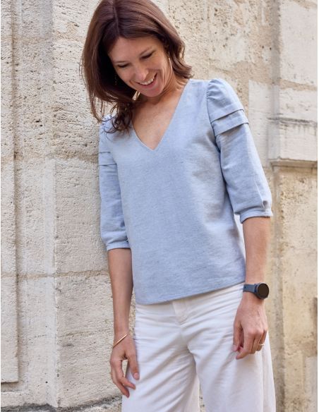 Molde de blusa Muse - Atelier Scämmit