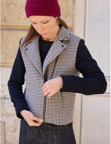 Molde de jaqueta estilo perfecto Electra - Atelier Scämmit