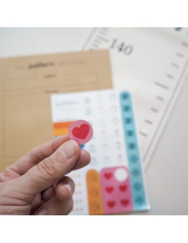 Etiquetas de organização para moldes de costura