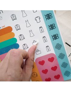 Etiquetas de organização para moldes de costura 2