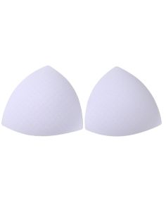 Copas triangulares de sutiã brancas