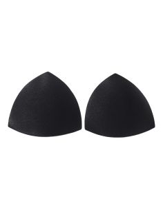 Copas triangulares de sutiã pretas