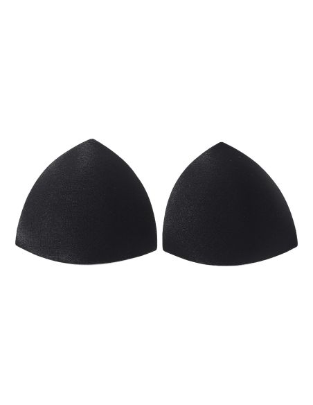 Copas triangulares de sutiã pretas