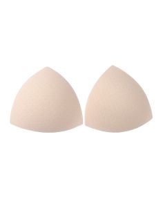 Copas triangulares de sutiã bege