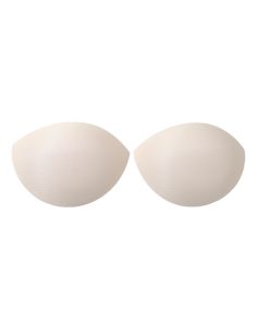 Copas push-up meia-lua sutiã bege