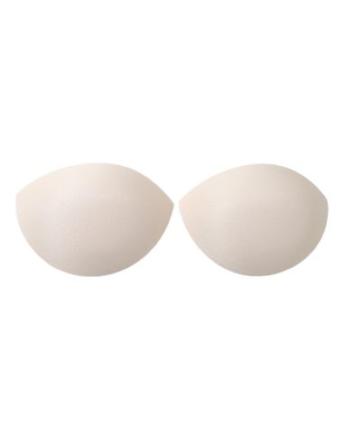 Copas push-up meia-lua sutiã bege