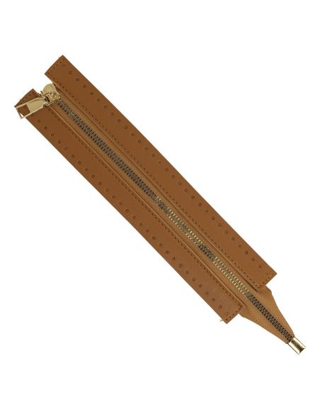 Fecho de correr especial saco em imitação 30 cm - Camel