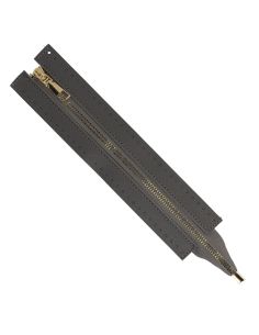 Fecho de correr especial para saco em pele sintética 30 cm - Cinzento escuro