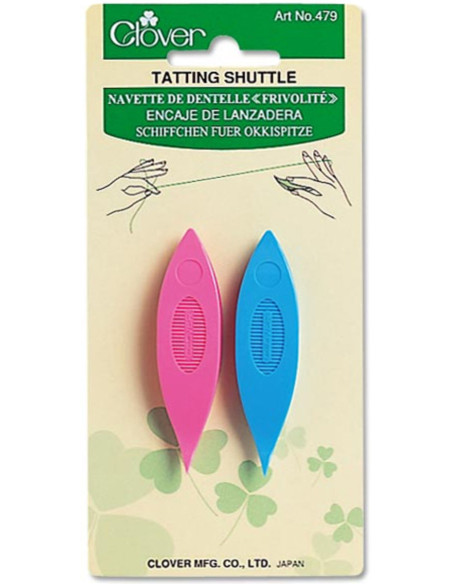Lançadeiras de renda para frivolité Clover