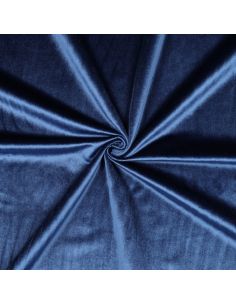 Tecido de veludo de luxo para estofados - Azul marinho