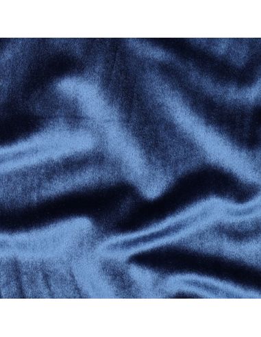 Tecido de veludo de luxo para estofados - Azul marinho