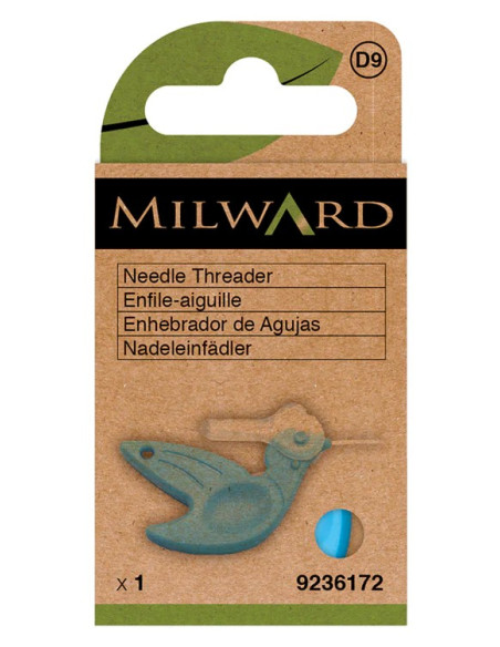 Enfiador de agulhas de pássaro com cortador de linha