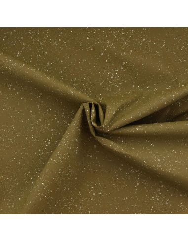 Tecido de lona impermeável para capa de chuva - Batik verde oliva