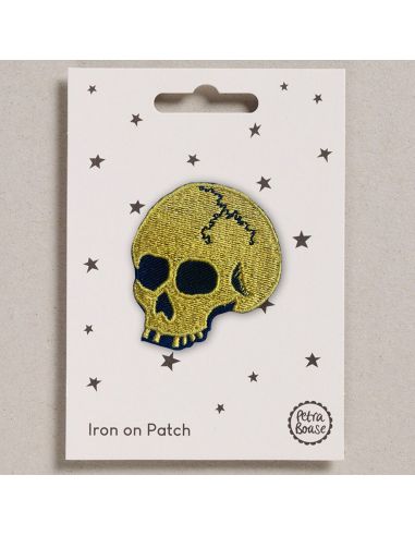 Patches termocolantes - Caveira dourada