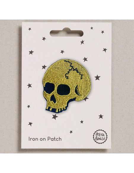 Patches termocolantes - Caveira dourada